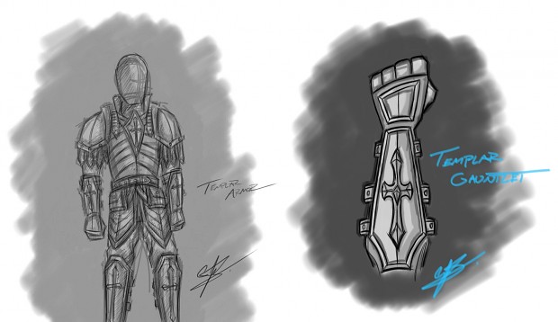 Templar Armor Concept - Rough Sketch