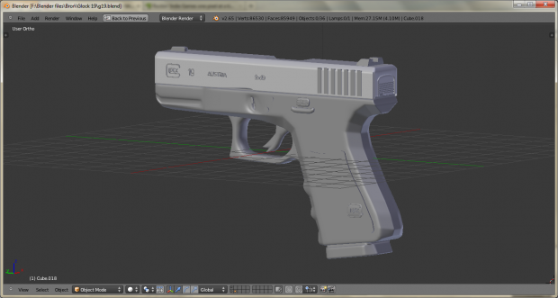 Making Glock 19 - Step 2