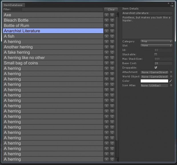 Item Database Editor