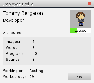 New Employee Profile window!