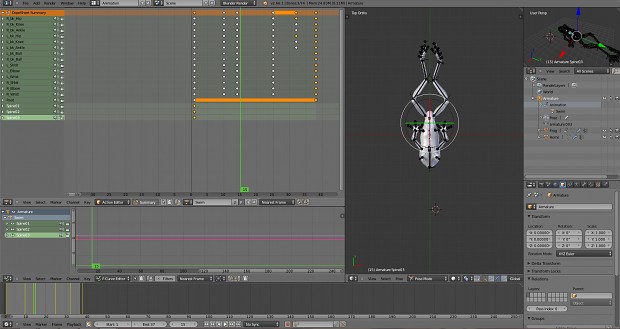 Creating animations in Blender