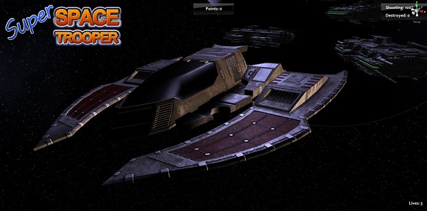 Flatwing Figther Starship - Texturing Almost Done