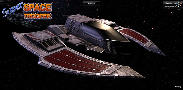 Flatwing Figther Starship - Texturing Almost Done