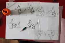 Animation of the wolf
