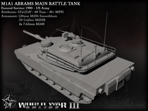 American M1A1 Abrams Main Battle Tank