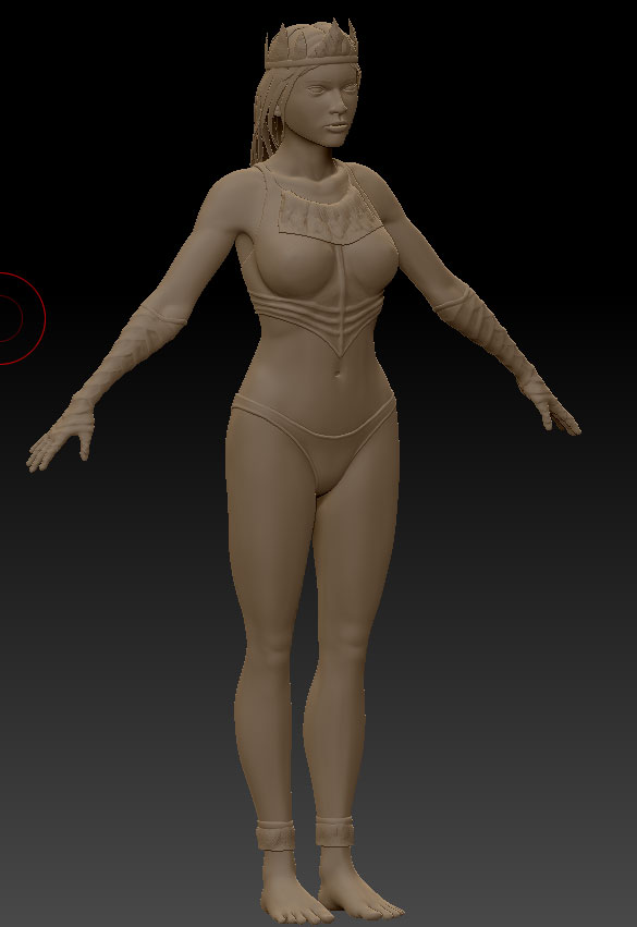 Sagacious Ice Priestess model wip