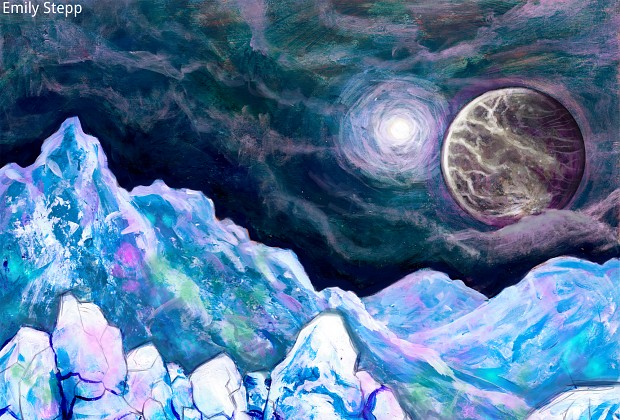 Ice Moon Environment Concept