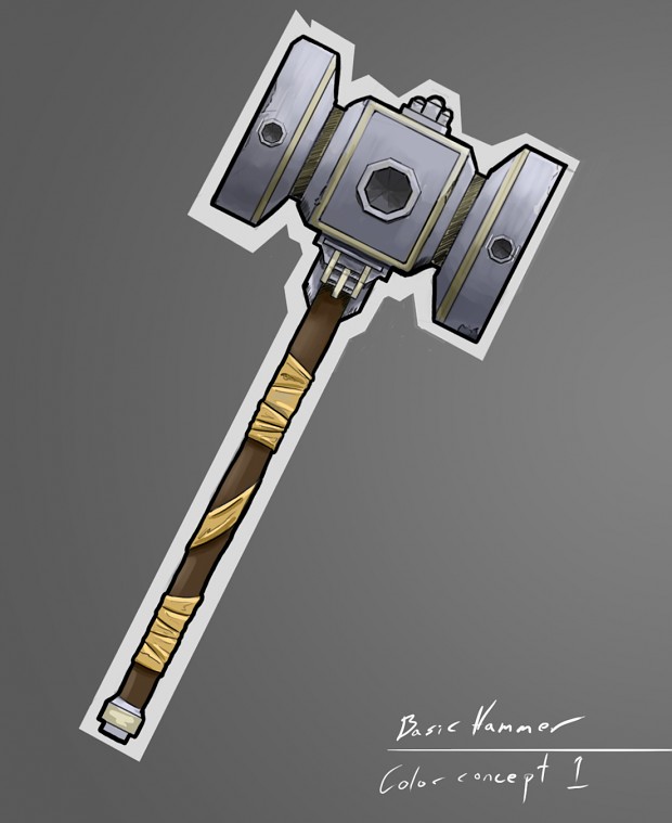 Minifigure Weapon - War Hammer