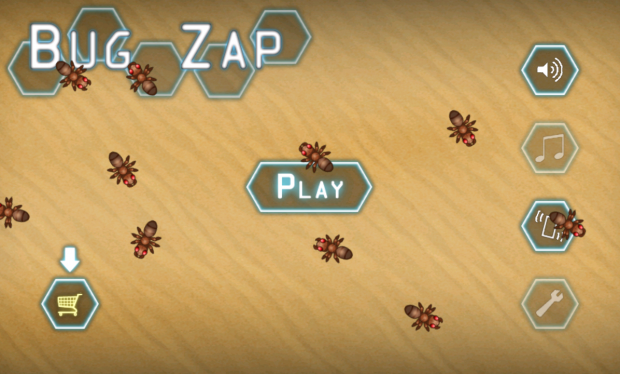 Bug Zap Title Screen