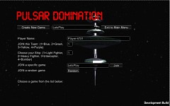 Pulsar - Game Lobby Selection Menu