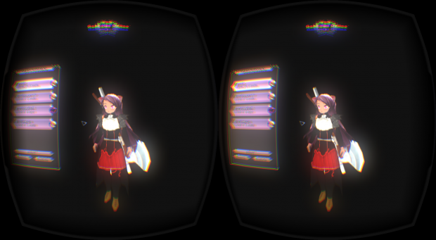 Character selection in VR-mode