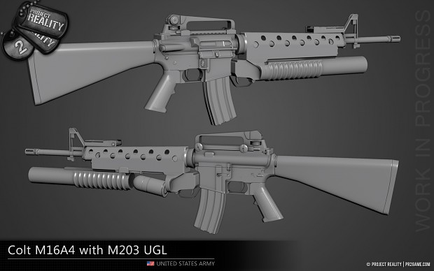 Colt M16A4 with M203 UGL - WIP