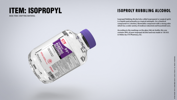 IN-GAME ITEMS: Isopropyl Rubbing Alcohol