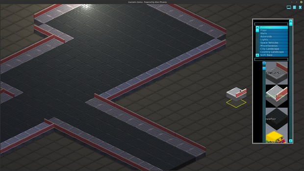 Isometric base. Early lighting.