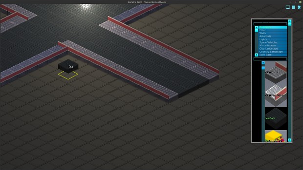 Isometric base. Early lighting.