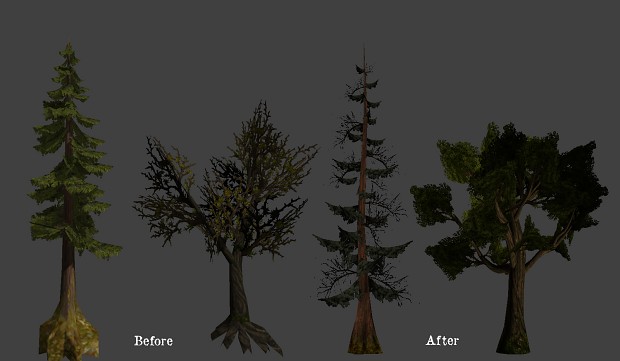 Models demonstration: before and after the rework