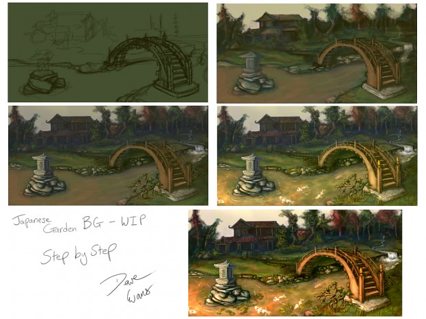 Here are some backgrounds (in steps)