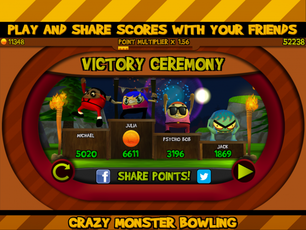 Crazy Monster Bowling