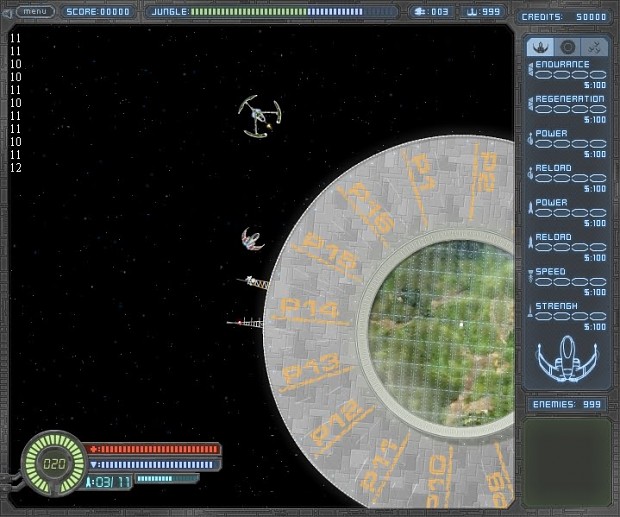Screenshot from the prototype