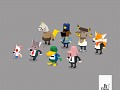 CATDAMMIT! citizens in-game low poly models