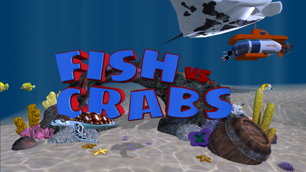 Fish vs. Crabs Title Screen