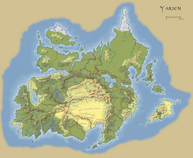 Yarien - Continental Map