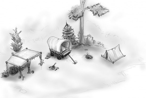 Camp Concept Sketching