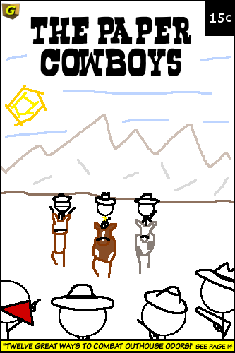 Paper Cowboys End of Level comic book cover