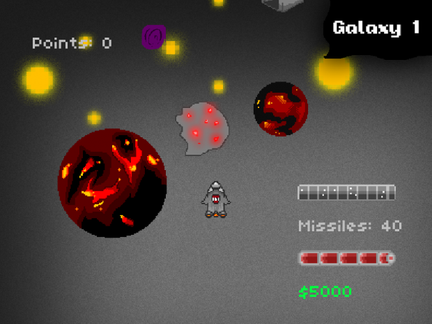 Screenshot No. 2: Asteroid!