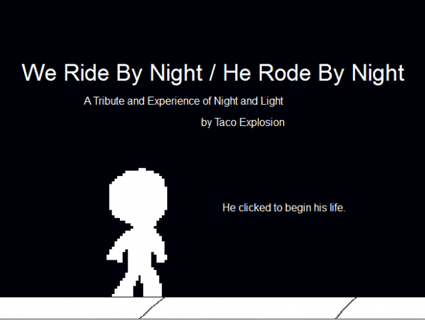 He Rode At Night Title Screen