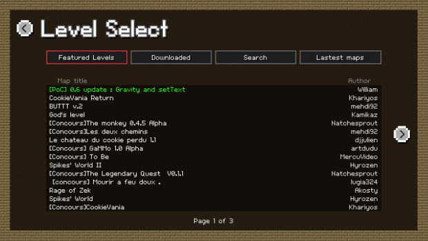 Screenshots of the 0.6 beta version