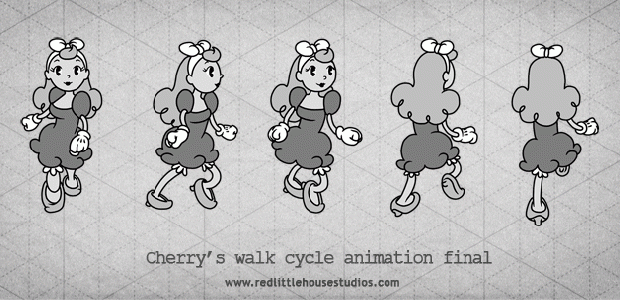 Cherry’s Walk cycle animation final