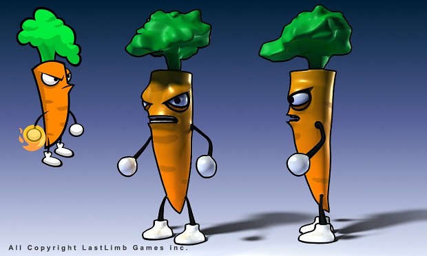 Organic Panic Concept Character Carrot