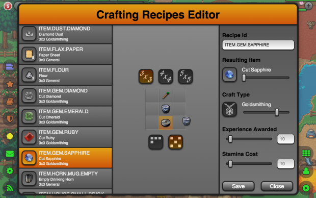 Recipe Editor Enhancements