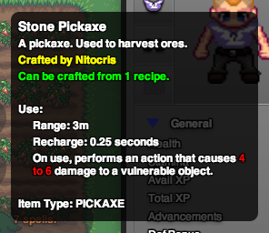 Tooltip: Crafted