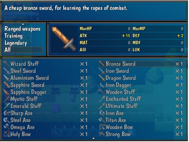 Some Weapons In Game