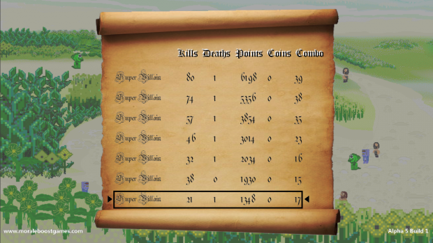 Pirate Beach - End Game Scoreboard