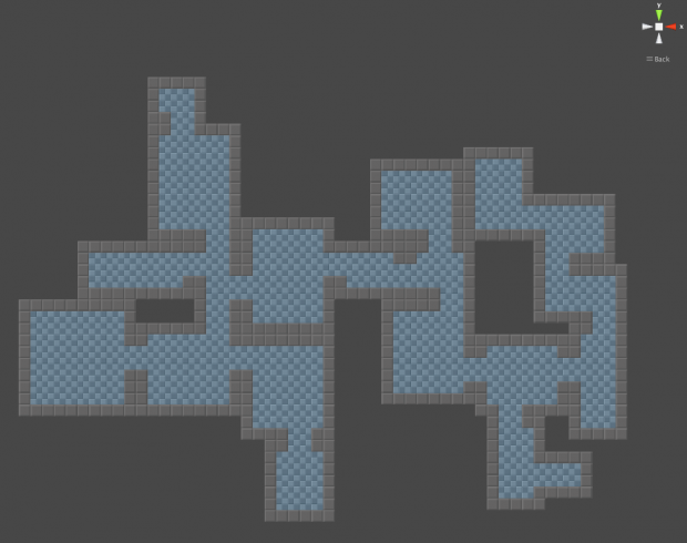 Randomly Generated Dungeon Map