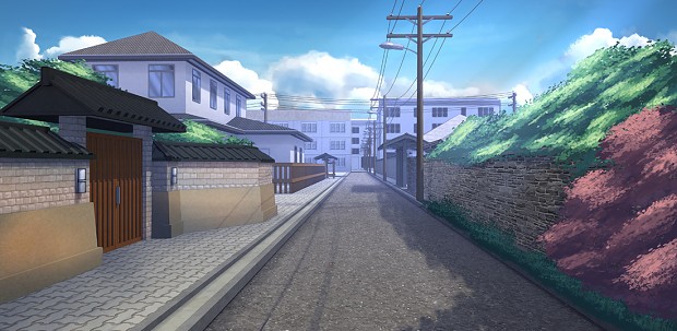 New road in front of tatsuya's home