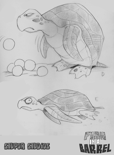 Sea Turtle Concept Sketch