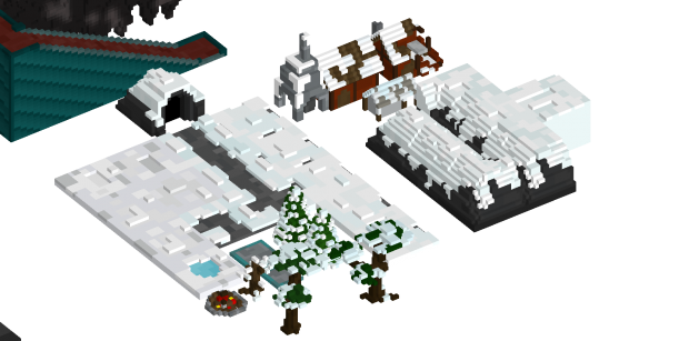 Voxel Props: Snowy Mountain World