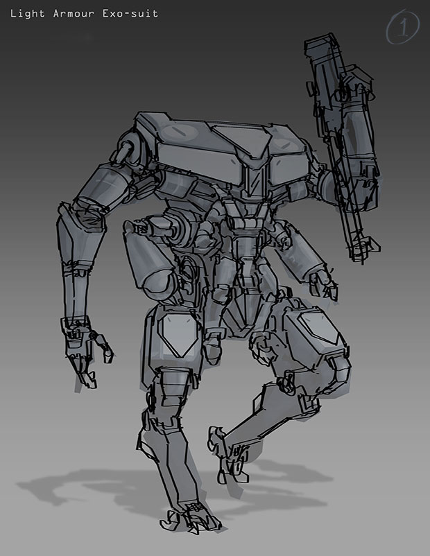 Exosuit Concept Art