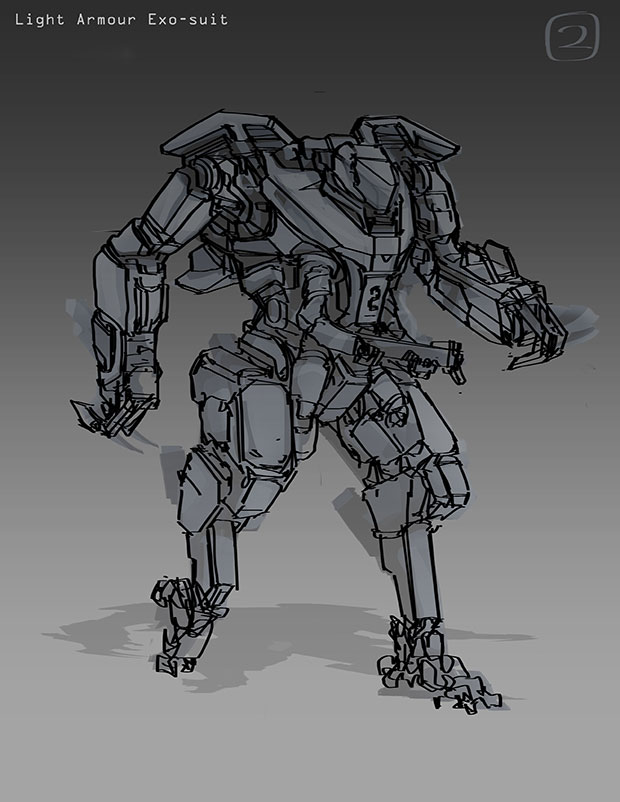 Exosuit Concept Art