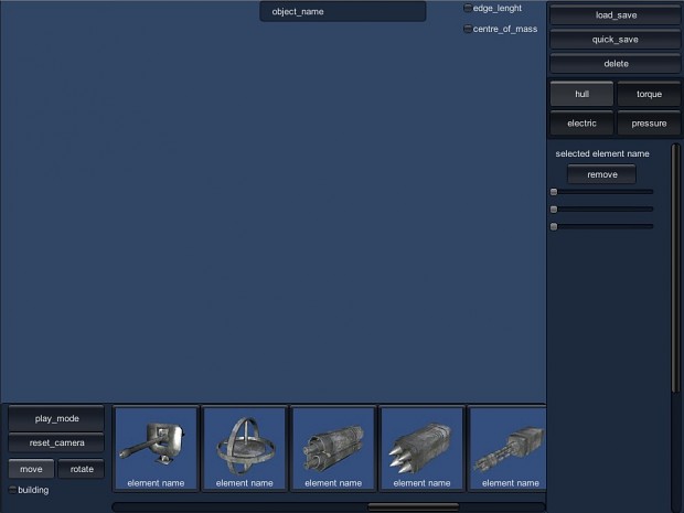 New GUI of editor