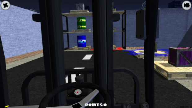 Fork Truck Challenge first person camera