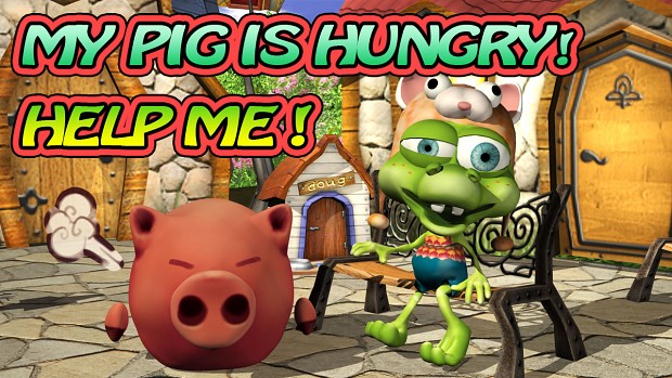 Koso and Piggy- My pig is starving! Intro Image