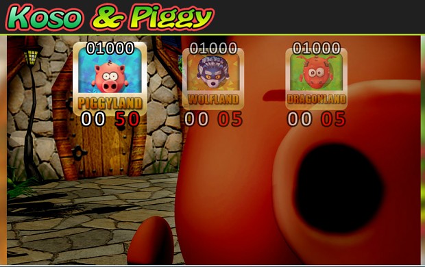 Koso and Piggy-My pig is starving! Select World