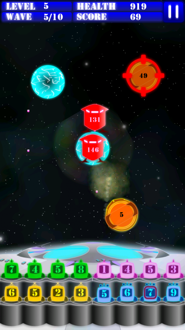 Updated Super Math Invaders Screenshots