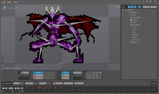In-Editor Shot of Archdemon in Stomp Pose