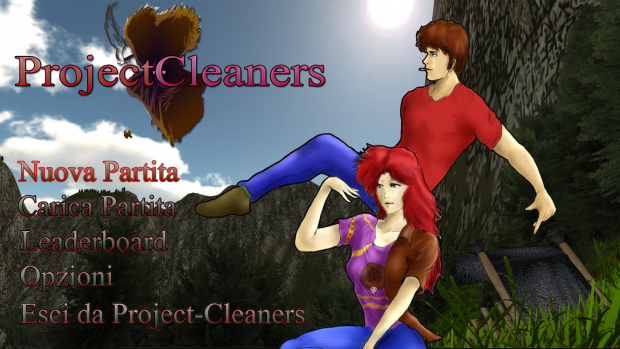 Project Cleaners: Title Screen